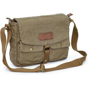 Canvas Messenger Bag Vintage Crossbody Shoulder Military Satchel Everyday Carry